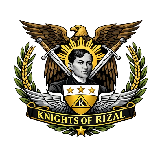 Knights of Rizal emblem featuring Jose Rizal